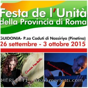 Concerto per la Festa dell'Unità, Guidonia, 2015 Immagine 1