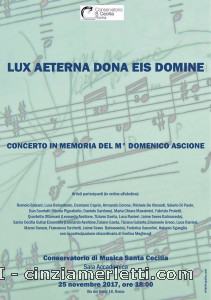 LUX AETERNA DONA EIS DOMINE - concerto in memoria del ... Immagine 2